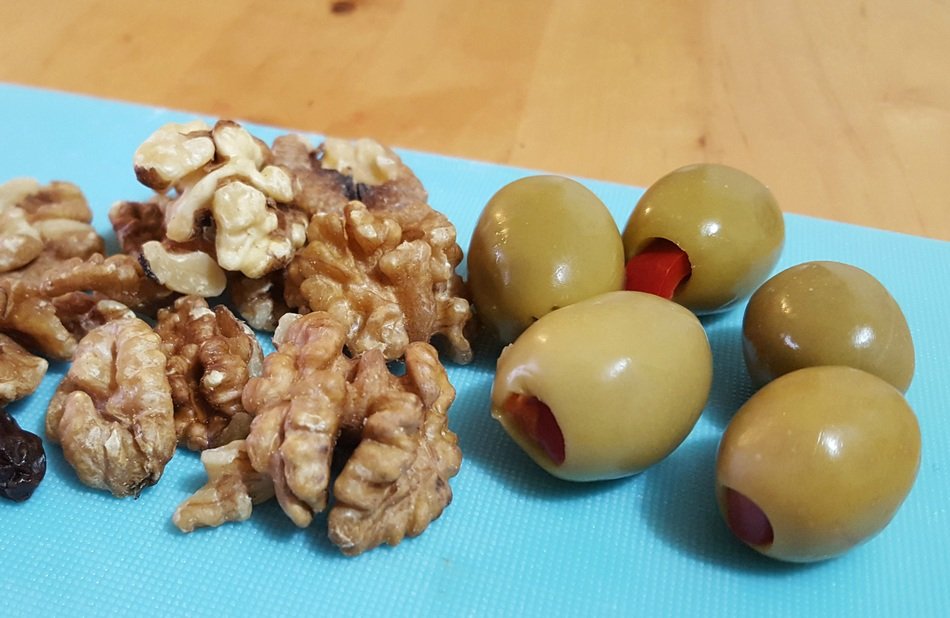 walnuts and olives