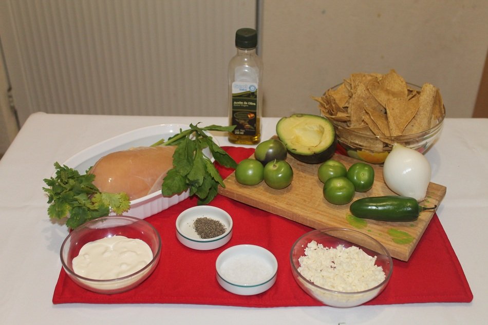İngredients for chilaquiles