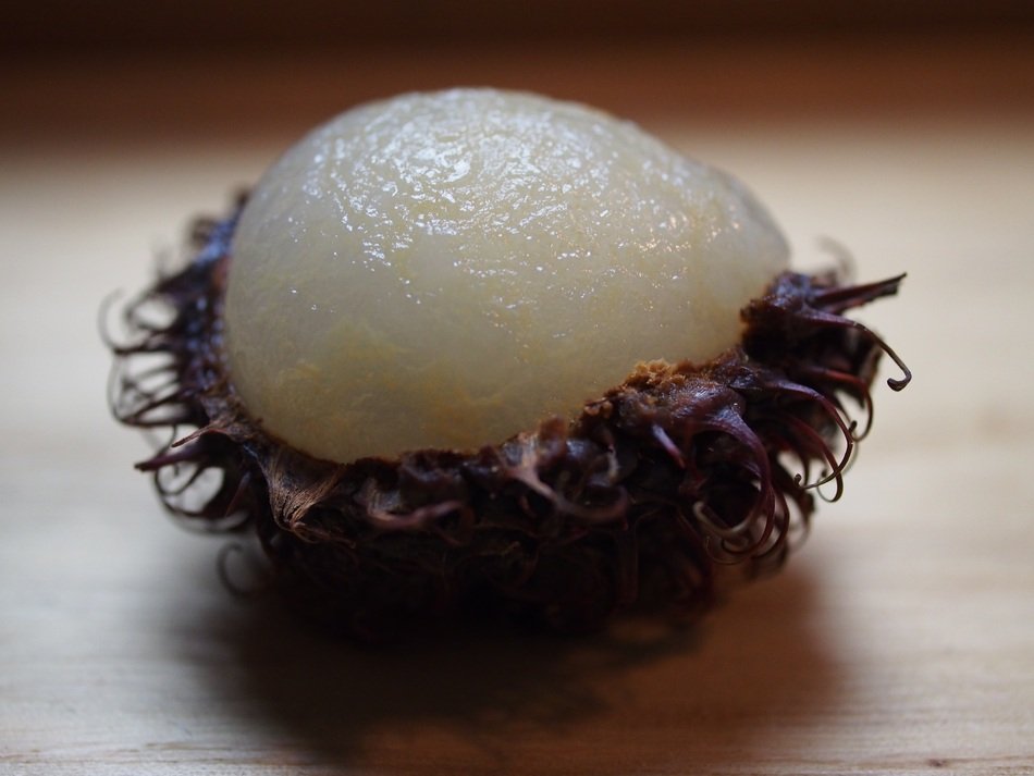Lychee, Litchi, soapberry close up
