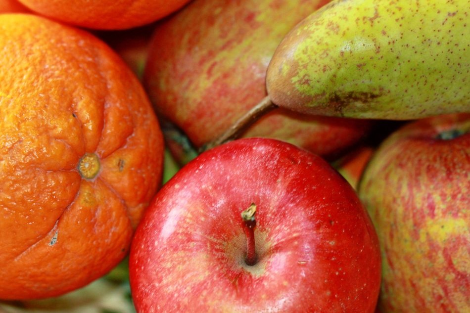 fruit on the table close up