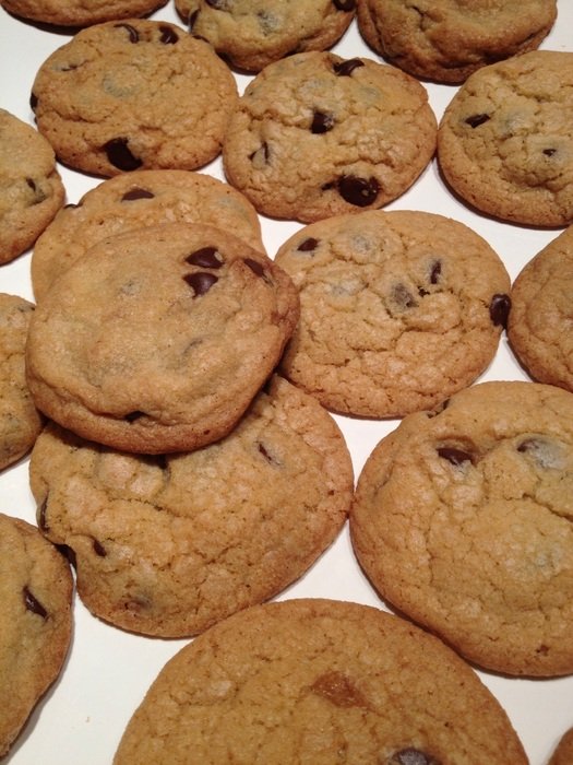 Christmas cookies with raisins