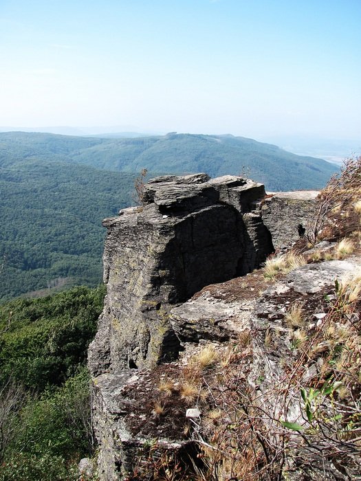 high rock on the mountain