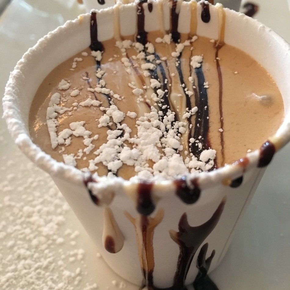 Coffee with frosting Dessert