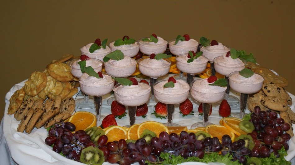 Catering of the desserts