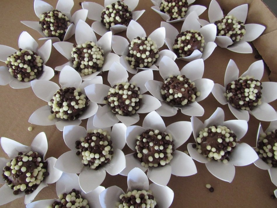 bouquet of sweets as flowers