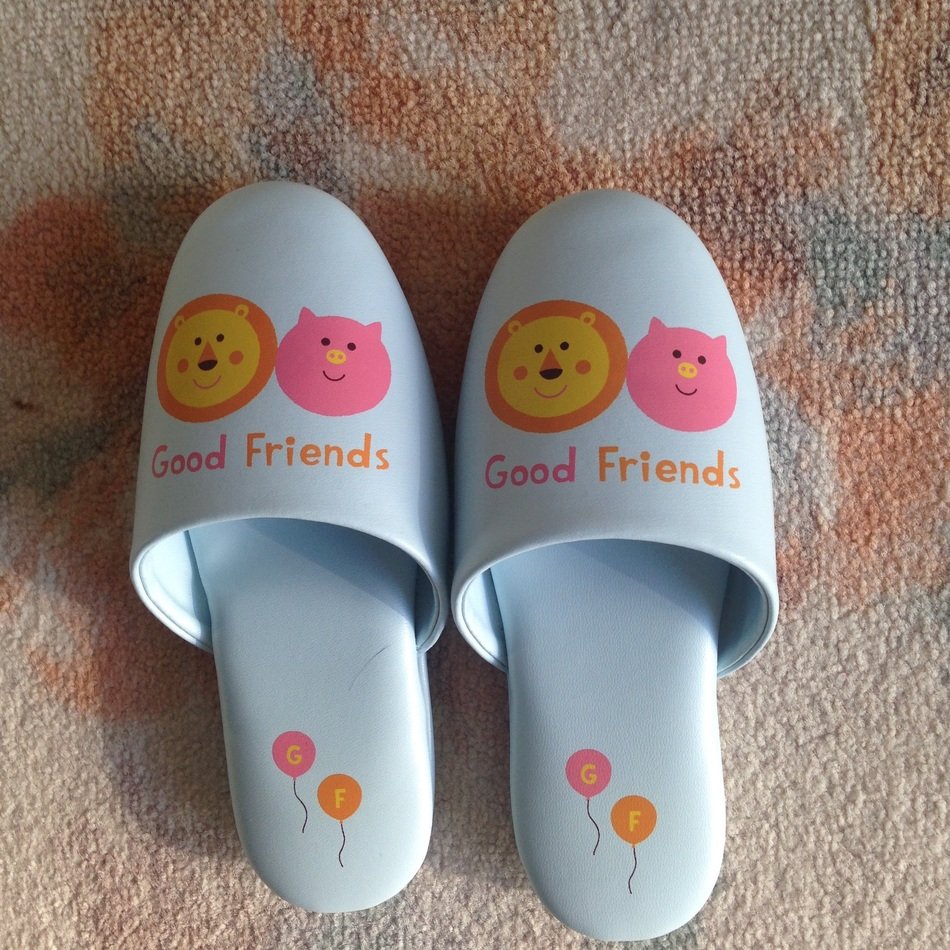 slippers with drawings