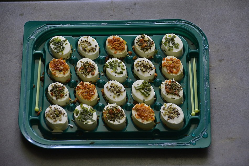 aperitifs on a party tray