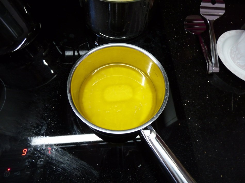 ghee on the stove