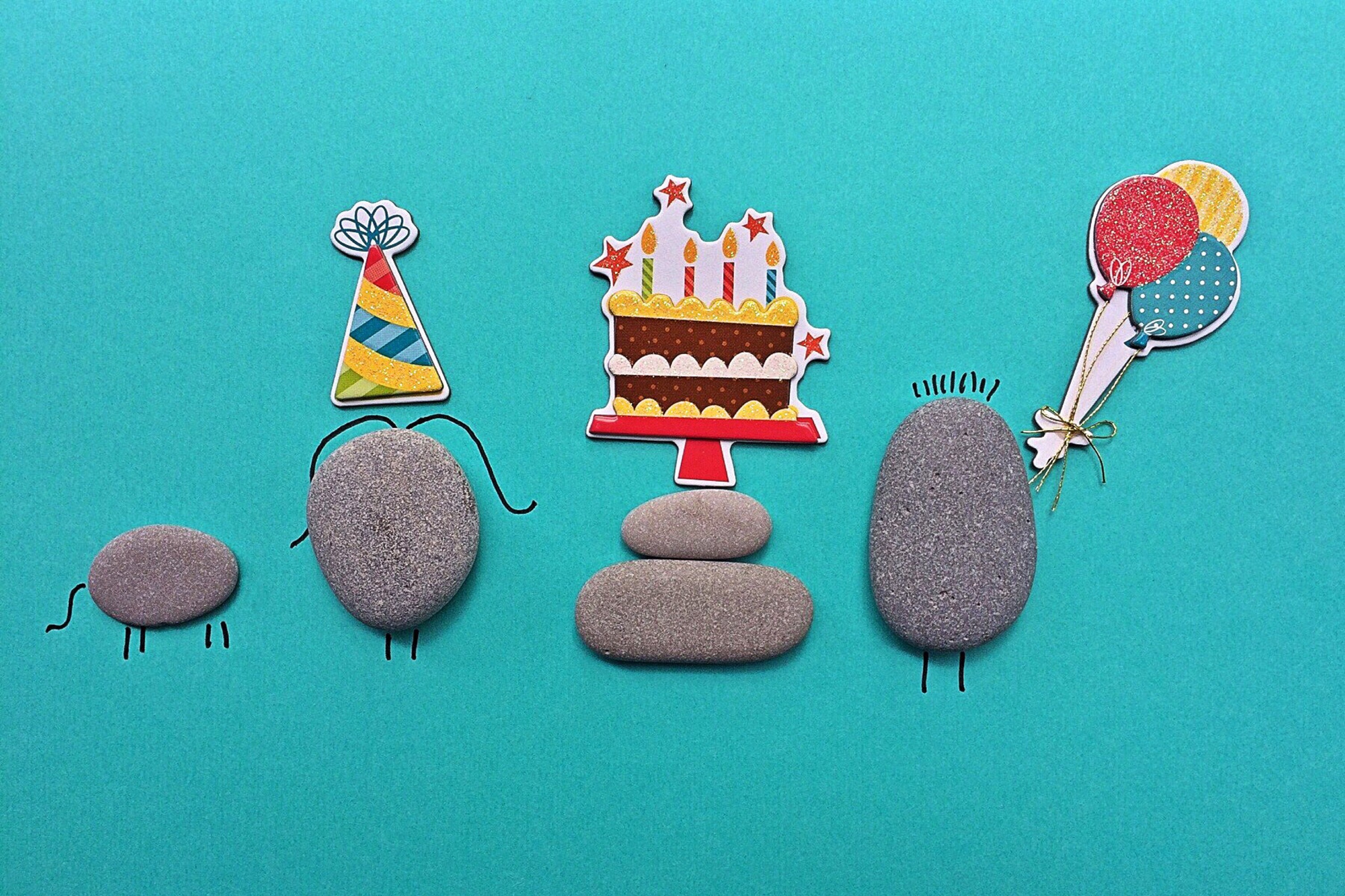 Pebbles decorated for birthday free image download