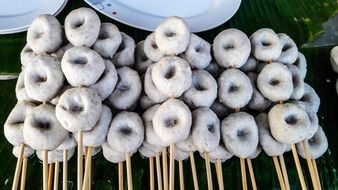 fish balls on skewers in Thailand