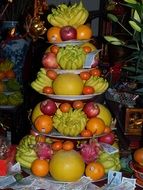 Asian Temple of Fruits