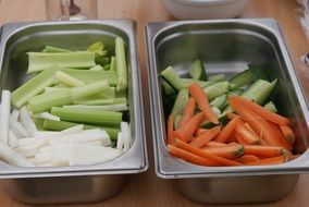 Different raw vegetables