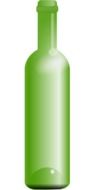 clipart of green Bottle Glass