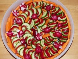 Colorful healthy Salad