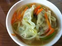dumplings in a plate