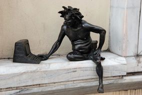 Bacchus Image black statue