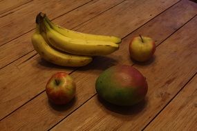 fruits on a wooden table