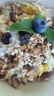 fresh muesli morning healthy food