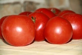 Red tomatoes from the garden