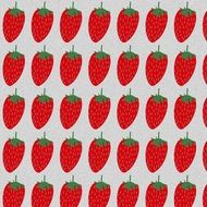 wallpaper with strawberry pattern