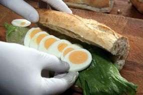 Sandwich with Eggs