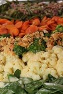 vegetable plate closeup