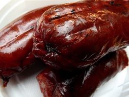 Fried Juicy Sausages