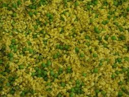 green Rice with the peas