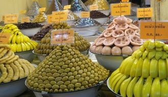 colourful Asian Vegetables Display