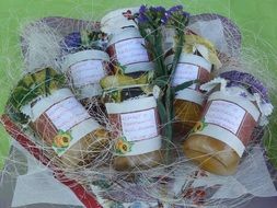 natural Healthy Food in pots