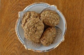 top view of homemade Seed Biscuits in bowl