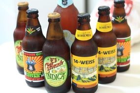 variety of bottled beers