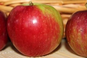 healthy full of vitamins apples in a basket