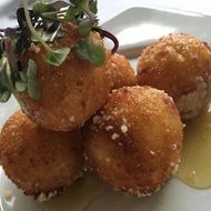 fried dessert on a plate