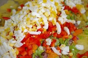 fresh salad with vegetables