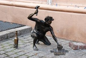 brass monument in poland