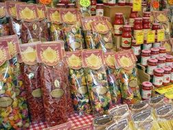 Tasty Italian Food on market stall