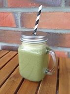 green smoothie in a can