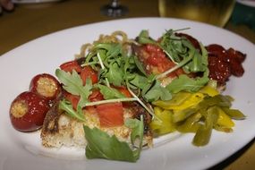 italian bruschetta on a plate