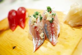 japanese food in a restaurant