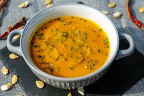 pumpkin soup with orange