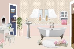 bathroom interior drawing