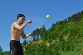 Ball On An Elastic Band