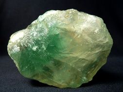 greenish fluorite mineral