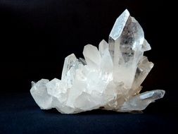 rock crystal cluster