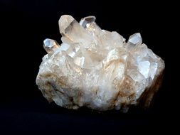 transparent rock crystal