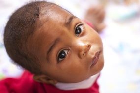 face of a black child