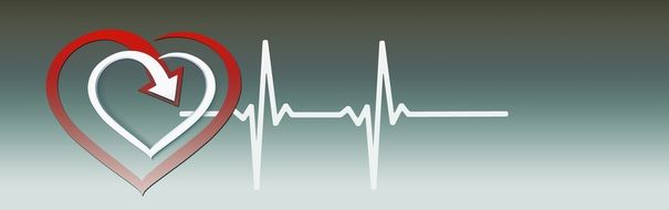 banner with heart rate