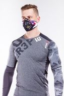 man in anti smog mask