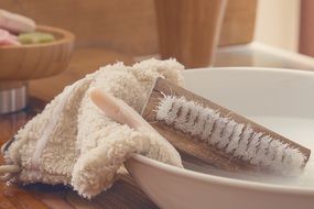 Washcloth Hand Brush